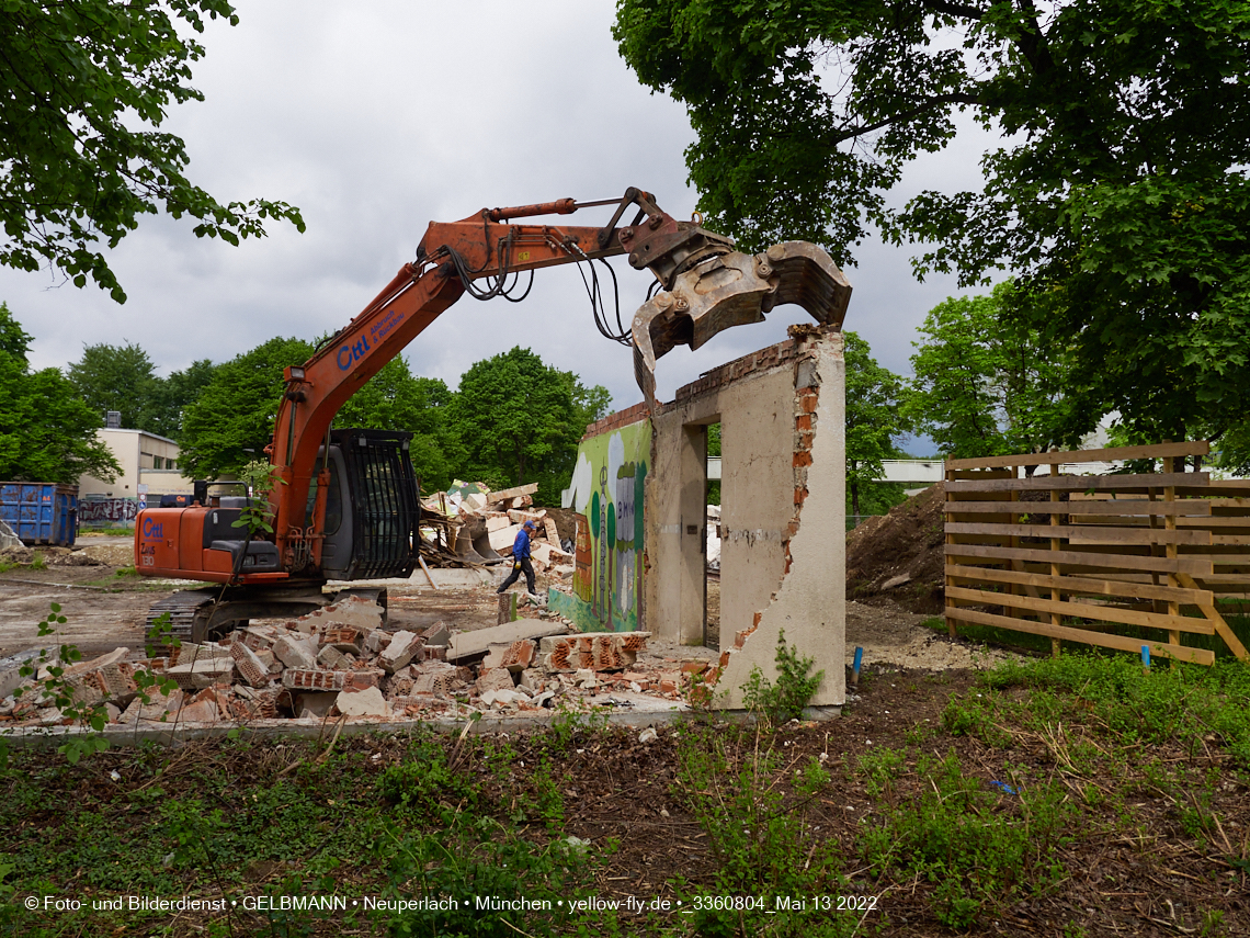 13.05.2022 - Baustelle am Haus für Kinder in Neuperlach